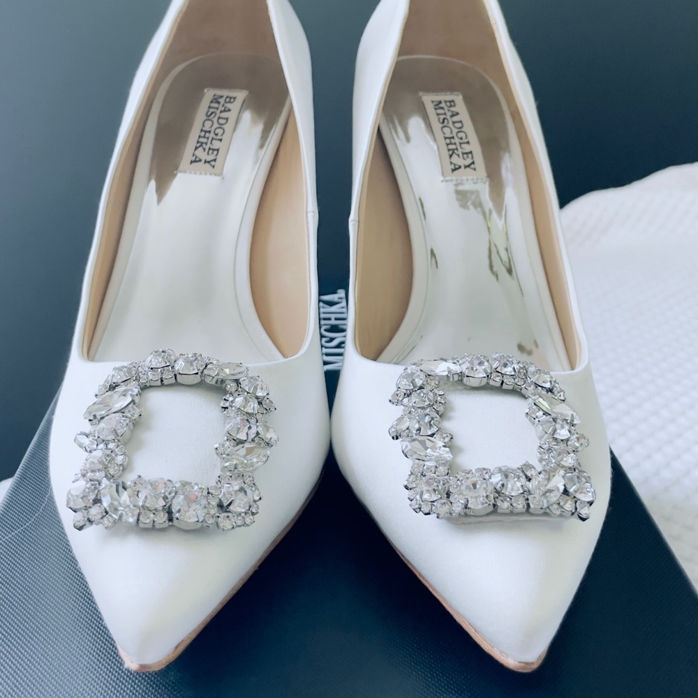 Badgley Mischka Cher Satin Pump, Bridal Shoe